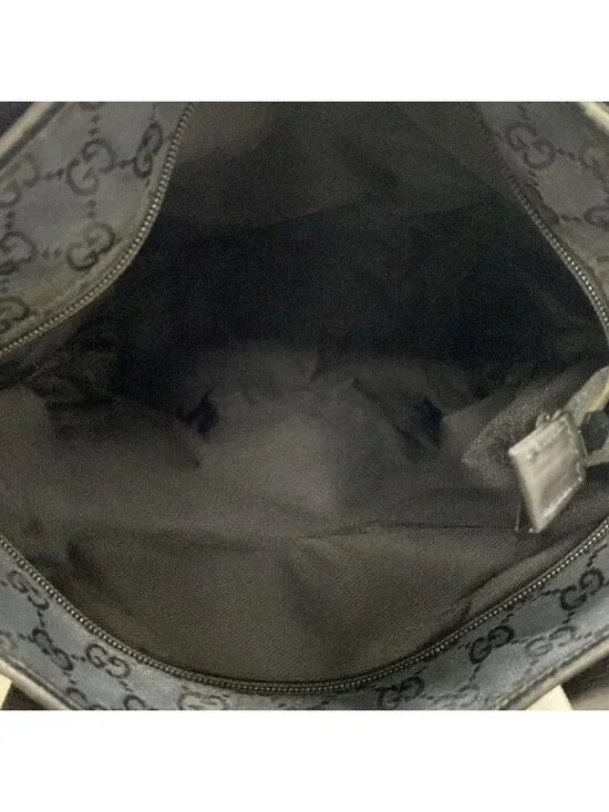 Gucci Shoulder Bag GG Pattern Black Leather - Picture 6 of 9